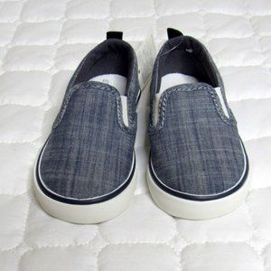 NWT Baby Gap Toddler Chambray Slip On Shoes Size 6
